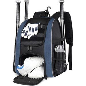 Baseball Backpack, Lightweight Softball Bags with Shoes Compartment for Men